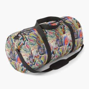 Duffle Bag, Image with red spot by Kandinsky designed and sold by Nosach Design.