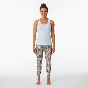 Image with red spot by Kandinsky Leggings