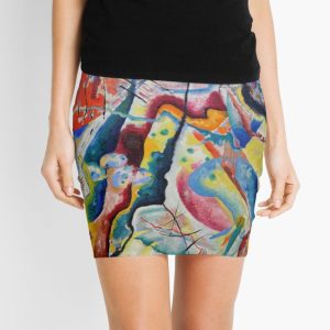 Kandinsky Image with red spot - Minis Skirt